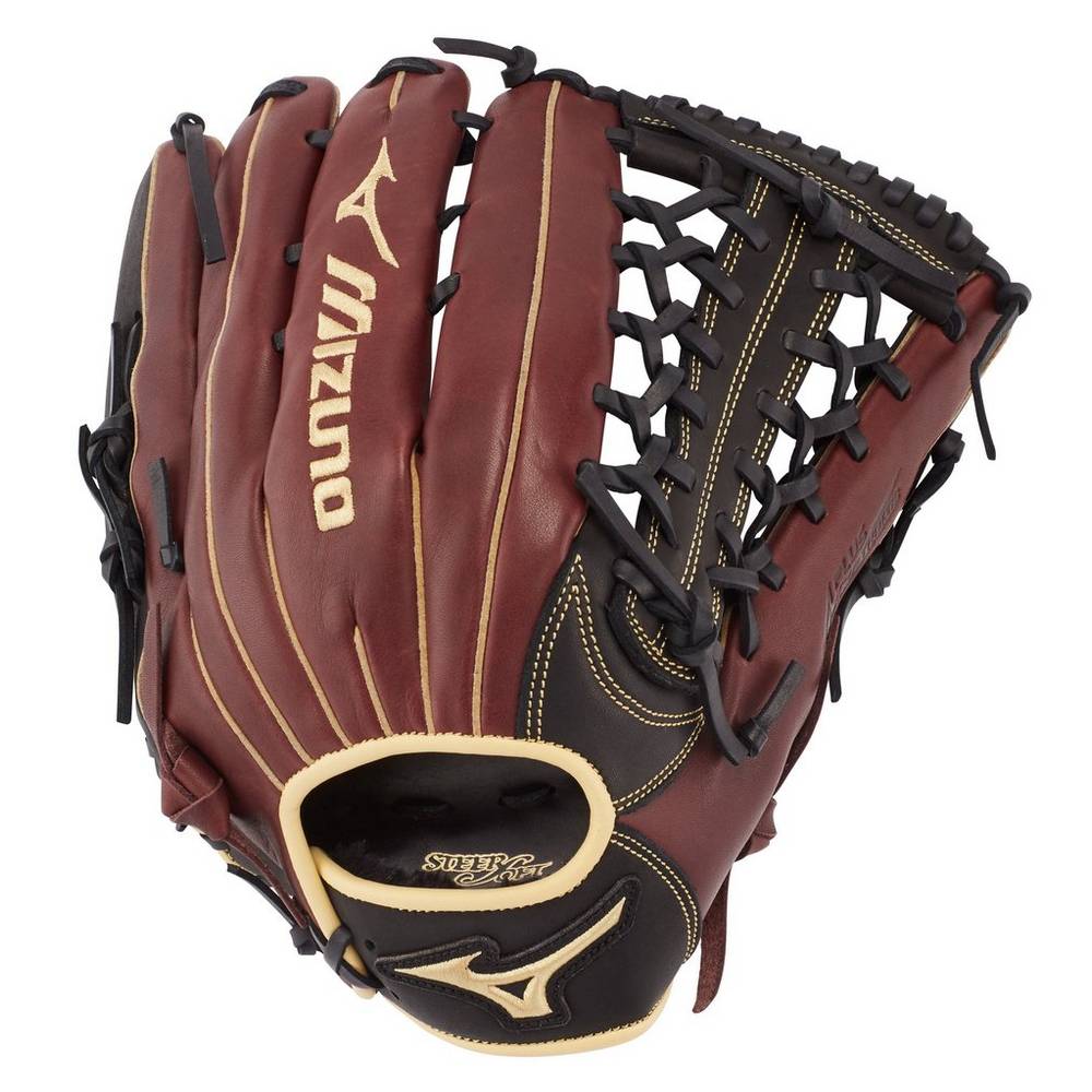 Damske Rukavice Mizuno MVP Prime Outfield 12.75" Baseball Čierne Ruzove Vypredaj VGNZ87029